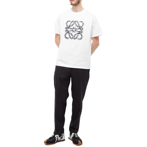 Loewe Anagram Pixelated White T Shirt
