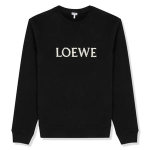 Loewe Crewneck Cotton Black Sweatshirt