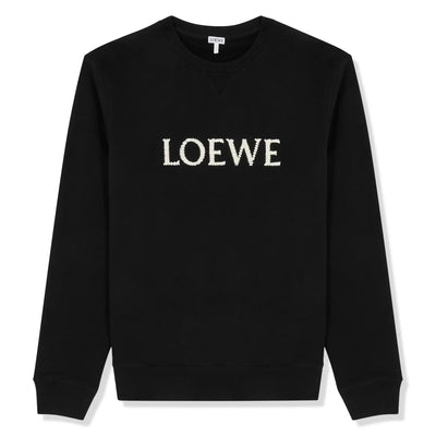 Loewe Crewneck Cotton Black Sweatshirt