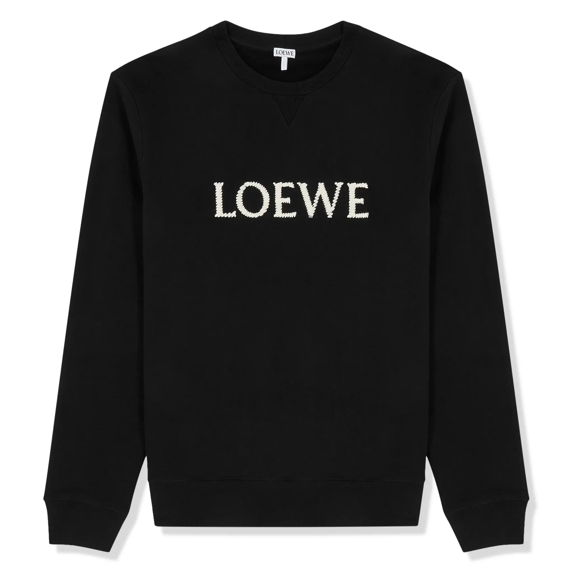 Loewe Crewneck Cotton Black Sweatshirt