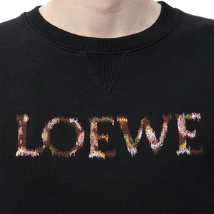 Loewe Regular Fit Cotton Black Sweatshirt