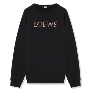 Loewe Regular Fit Cotton Black Sweatshirt