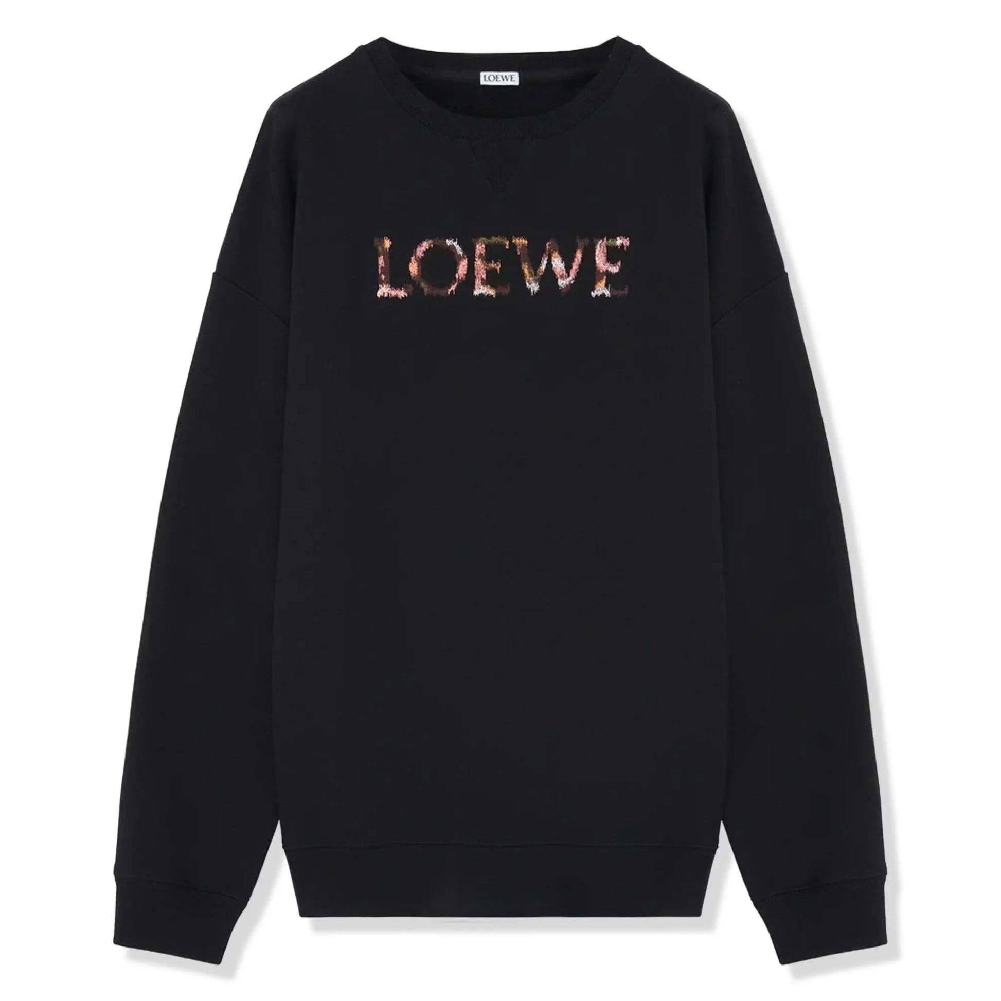 Loewe Regular Fit Cotton Black Sweatshirt