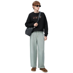 Loewe Regular Fit Cotton Black Sweatshirt