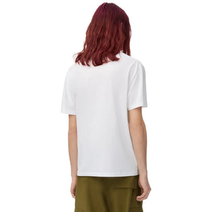 Loewe Relaxed Fit Embroidery Cotton White T-Shirt