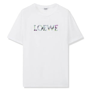 Loewe Relaxed Fit Embroidery Cotton White T-Shirt