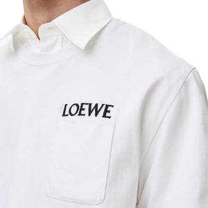 Loewe Relaxed Fit Cotton White T-Shirt