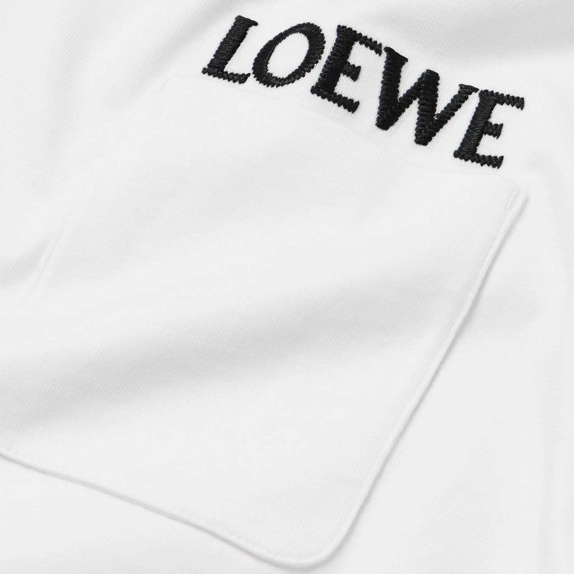 Loewe Relaxed Fit Cotton White T-Shirt