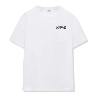 Loewe Relaxed Fit Cotton White T-Shirt