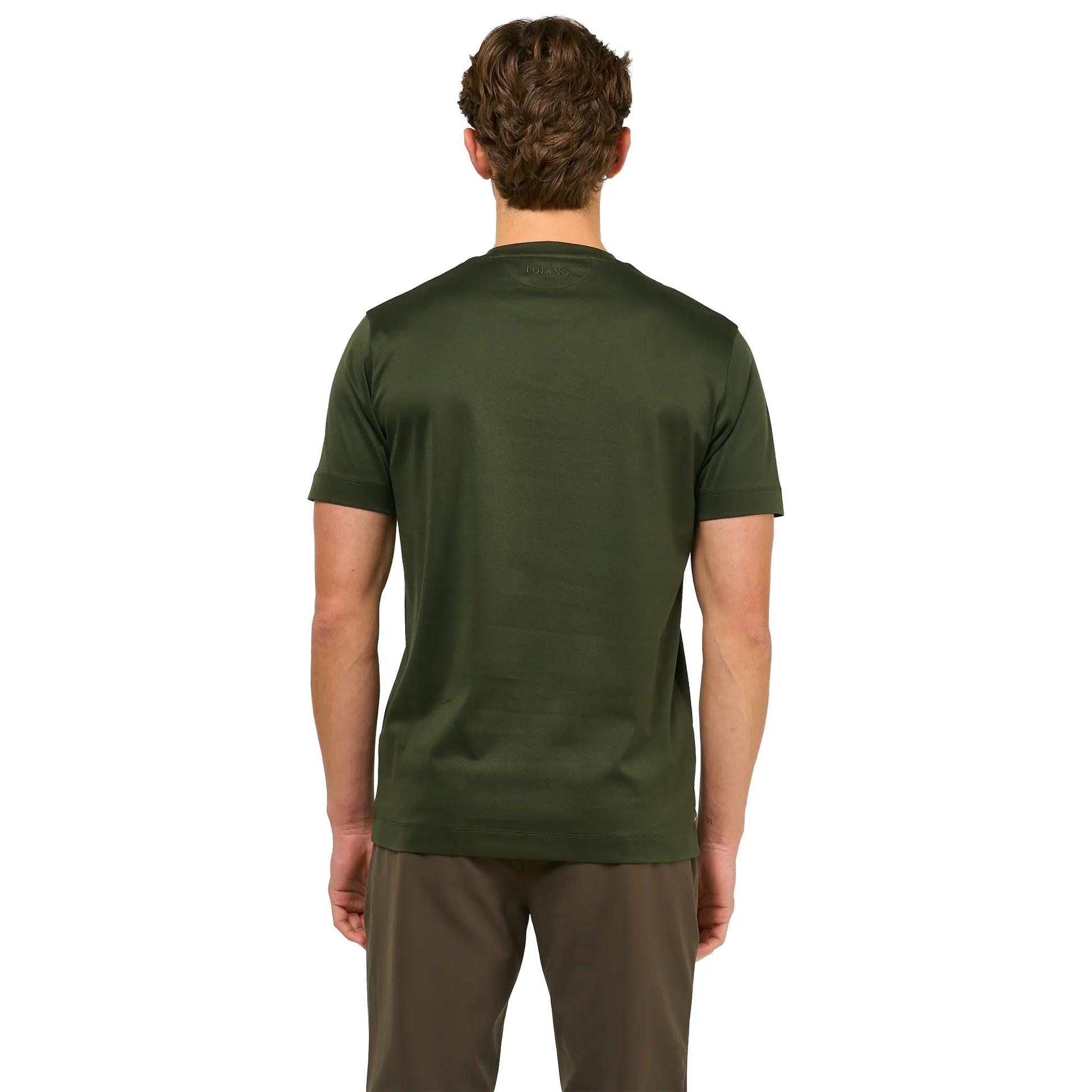 Loiano Egyptian Cotton Forest Green T Shirt