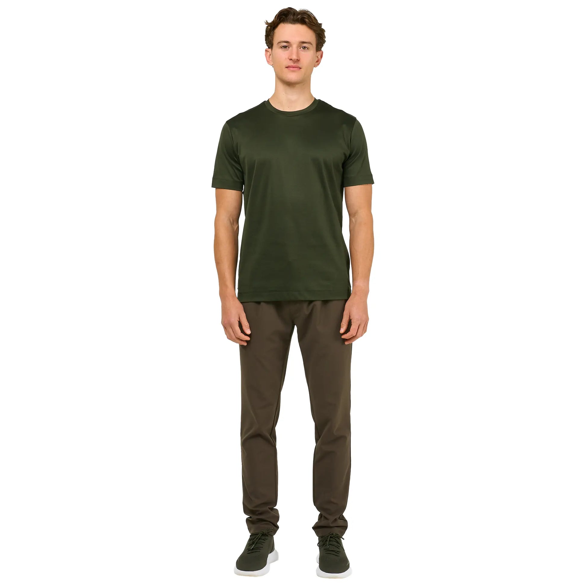 Loiano Egyptian Cotton Forest Green T Shirt