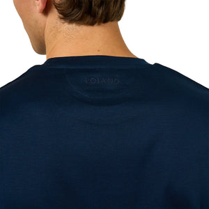 Loiano Egyptian Cotton L/S Navy T Shirt