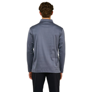 Loiano Egyptian Cotton L/S Steel Polo Shirt