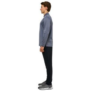 Loiano Egyptian Cotton L/S Steel Polo Shirt