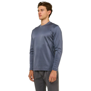 Loiano Egyptian Cotton L/S Steel T Shirt
