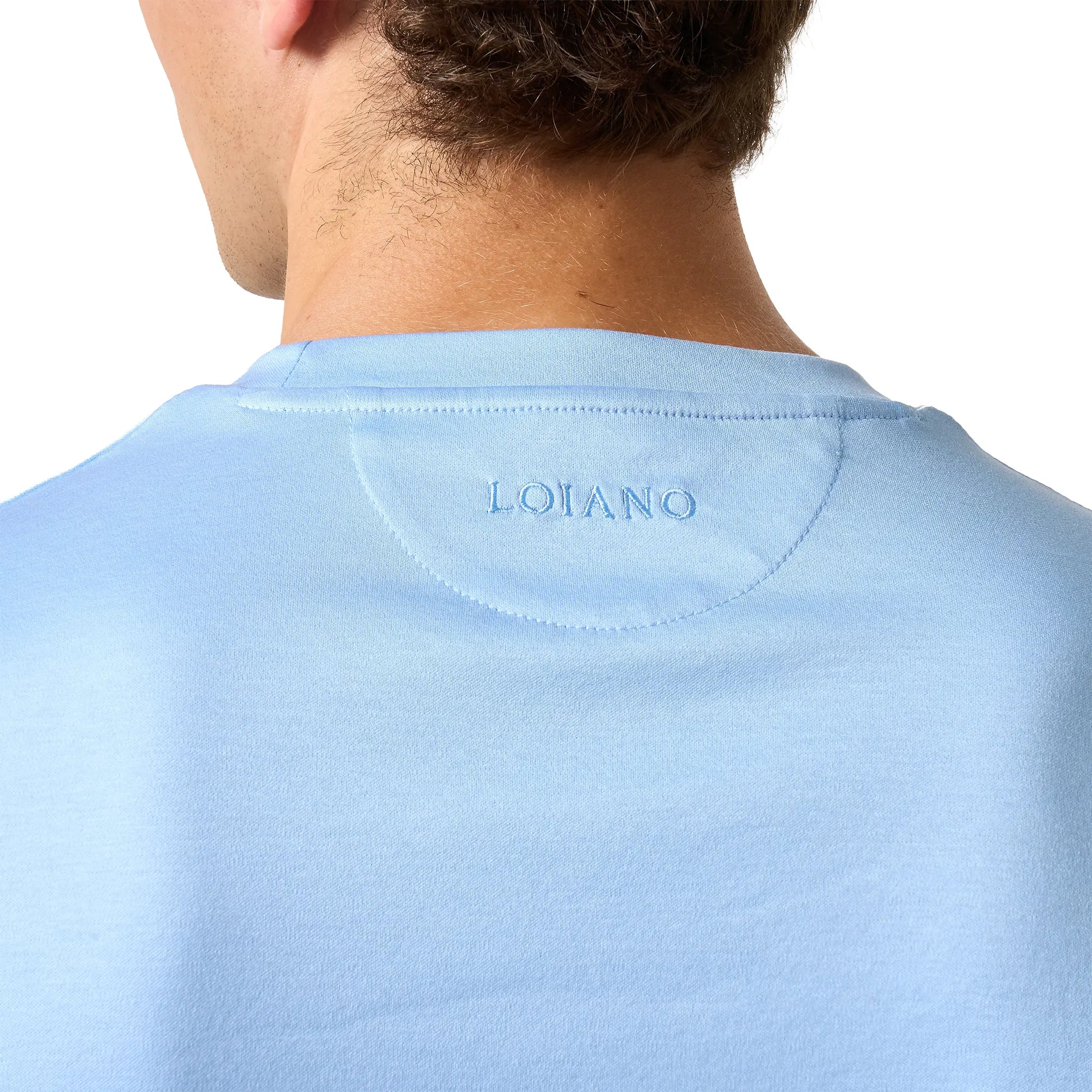 Loiano Egyptian Cotton Light Blue T-Shirt