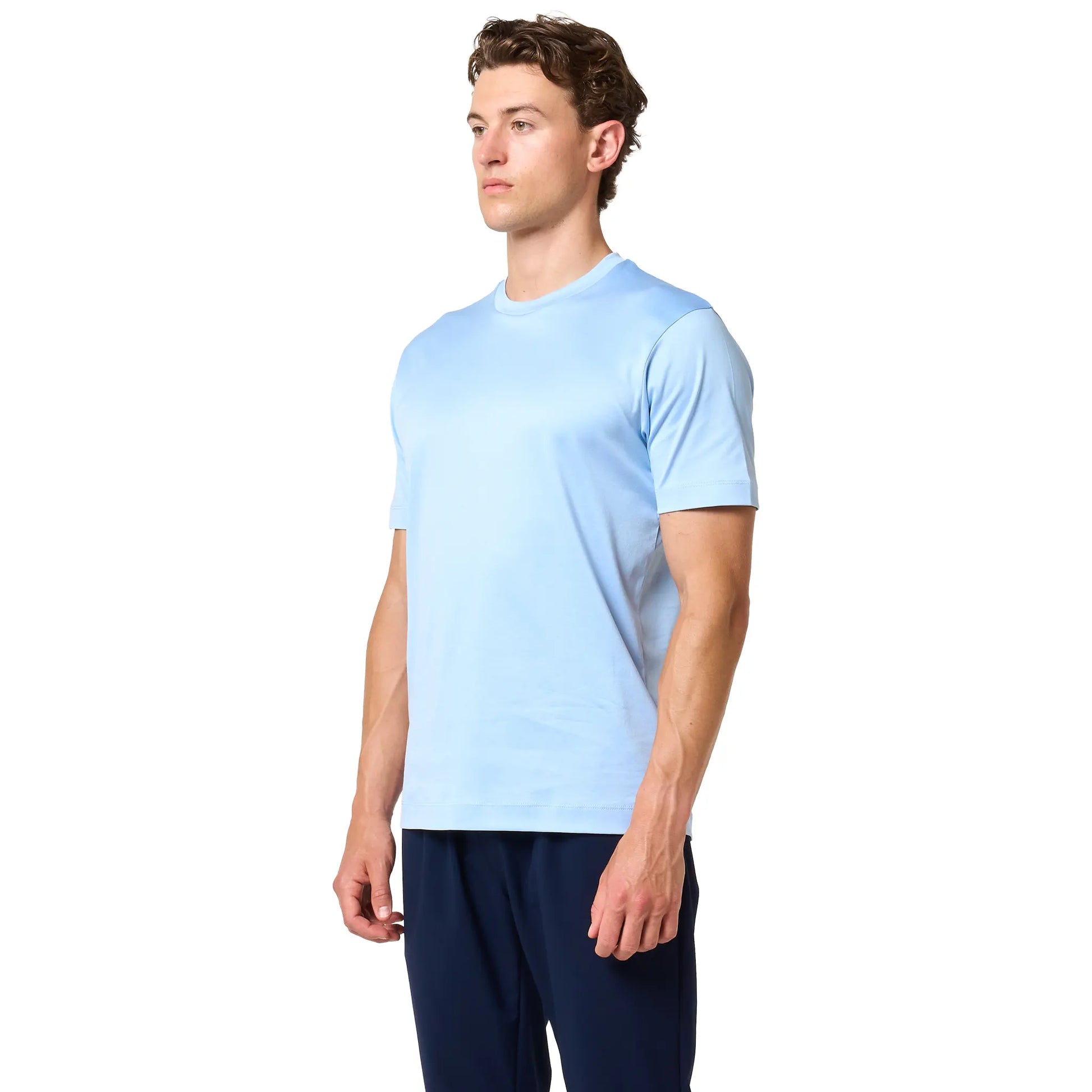 Loiano Egyptian Cotton Light Blue T-Shirt