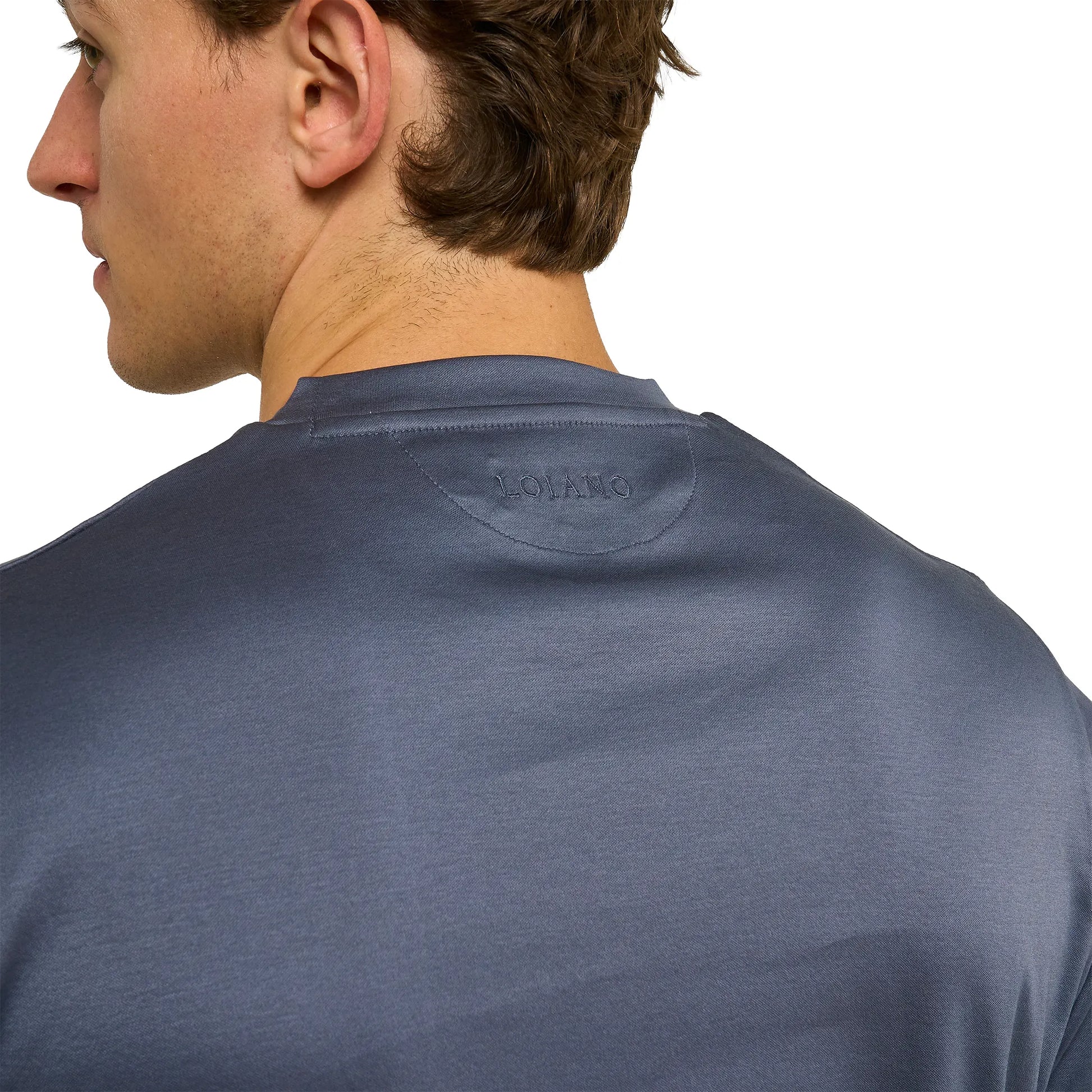 Loiano Egyptian Cotton Steel T Shirt