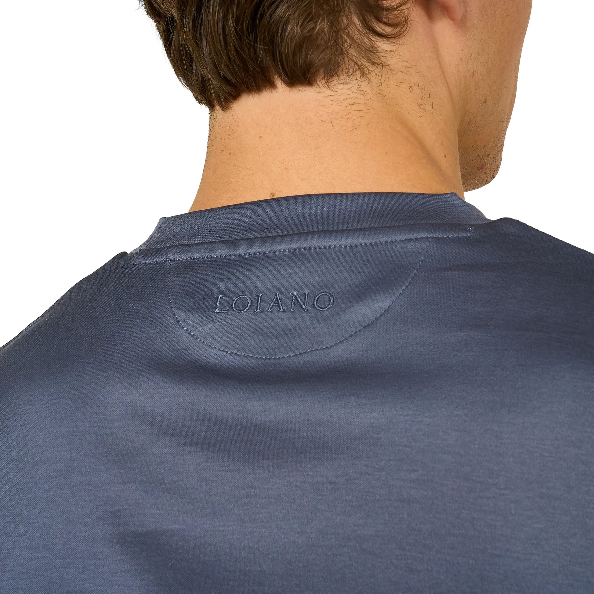 Loiano Egyptian Cotton Steel T Shirt