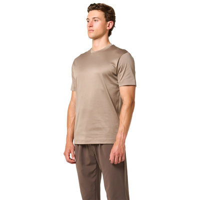 Loiano Egyptian Cotton Taupe T Shirt