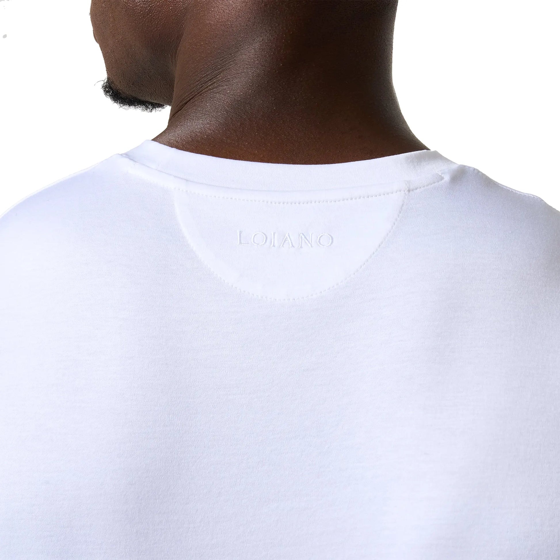 Loiano Egyptian Cotton White T Shirt