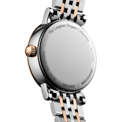 Longines Elegant Moonphase White Mother-Of-Pearl Dial Men 30mm