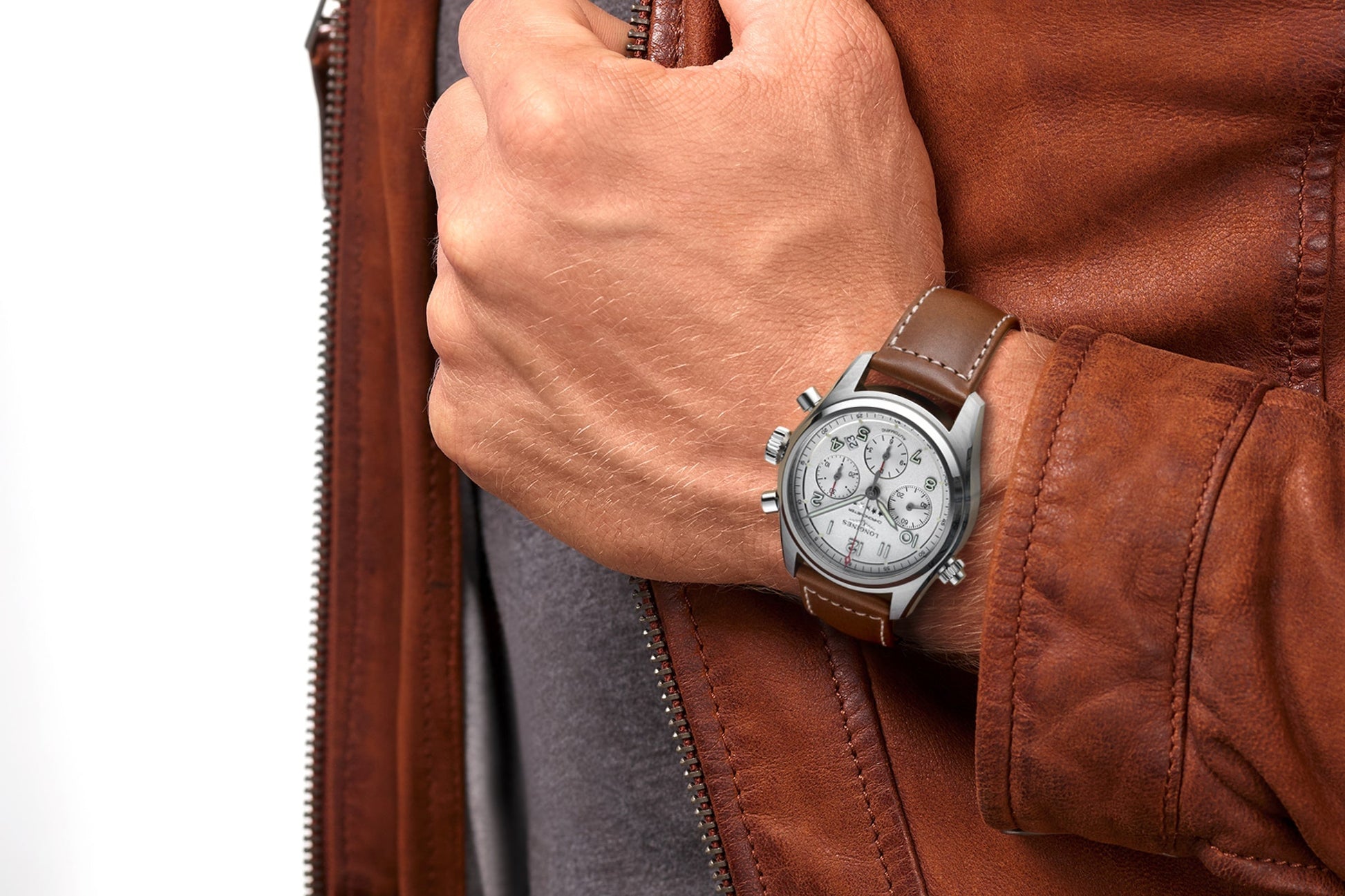Longines Spirit Silver dial Men 42mm