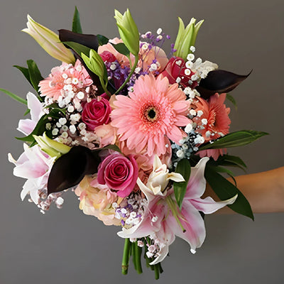 Enchanted Garden Lily Flower Bouquet