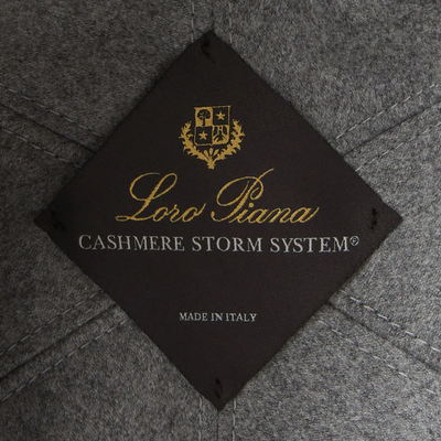 Loro Piana Cashmere Storm System Grey Baseball Cap
