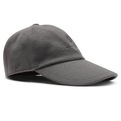 Loro Piana Cashmere Storm System Grey Baseball Cap