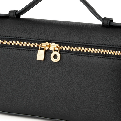 Loro Piana Extra Pocket L19 Black Sun Gold Shoulder Bag