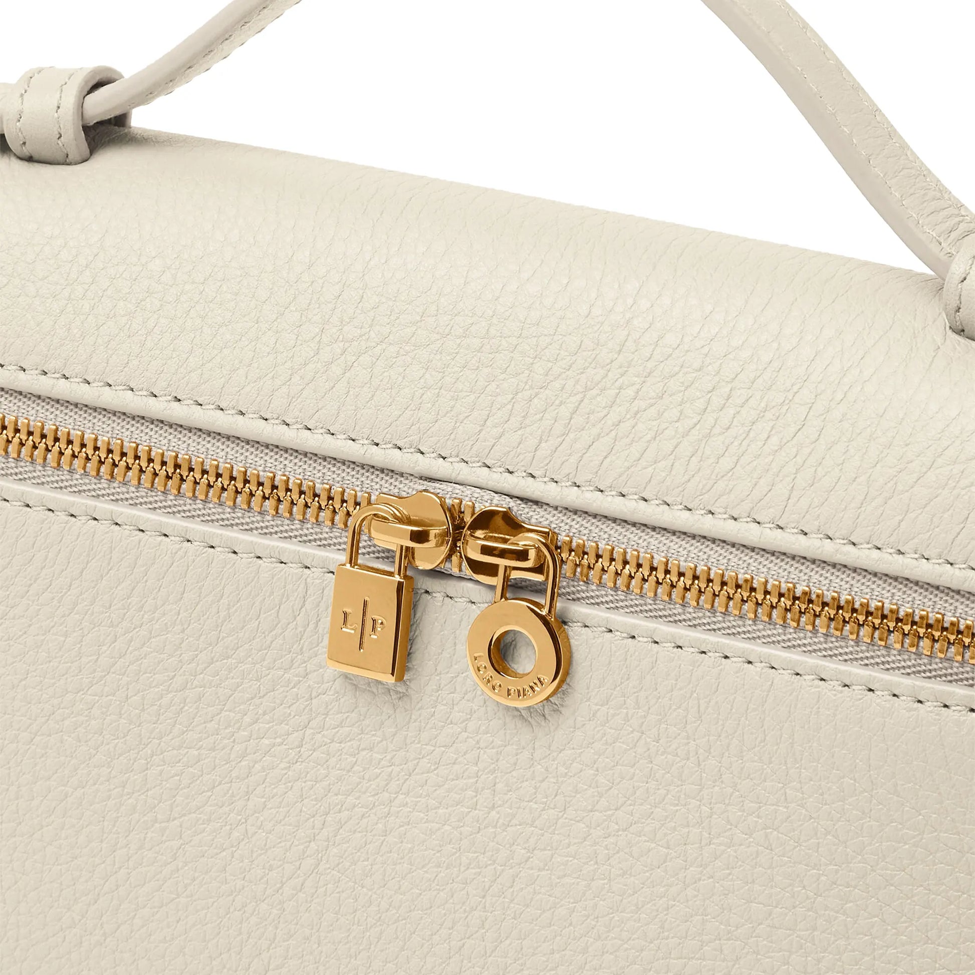 Loro Piana Extra Pocket L19 Whisper White Sun Gold Shoulder Bag