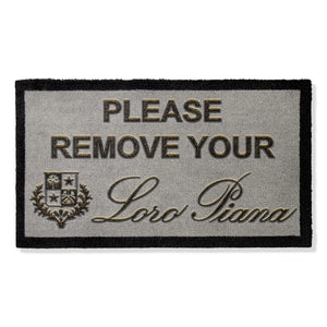 Loro Piana Light Grey Doormat 70 x 40cm