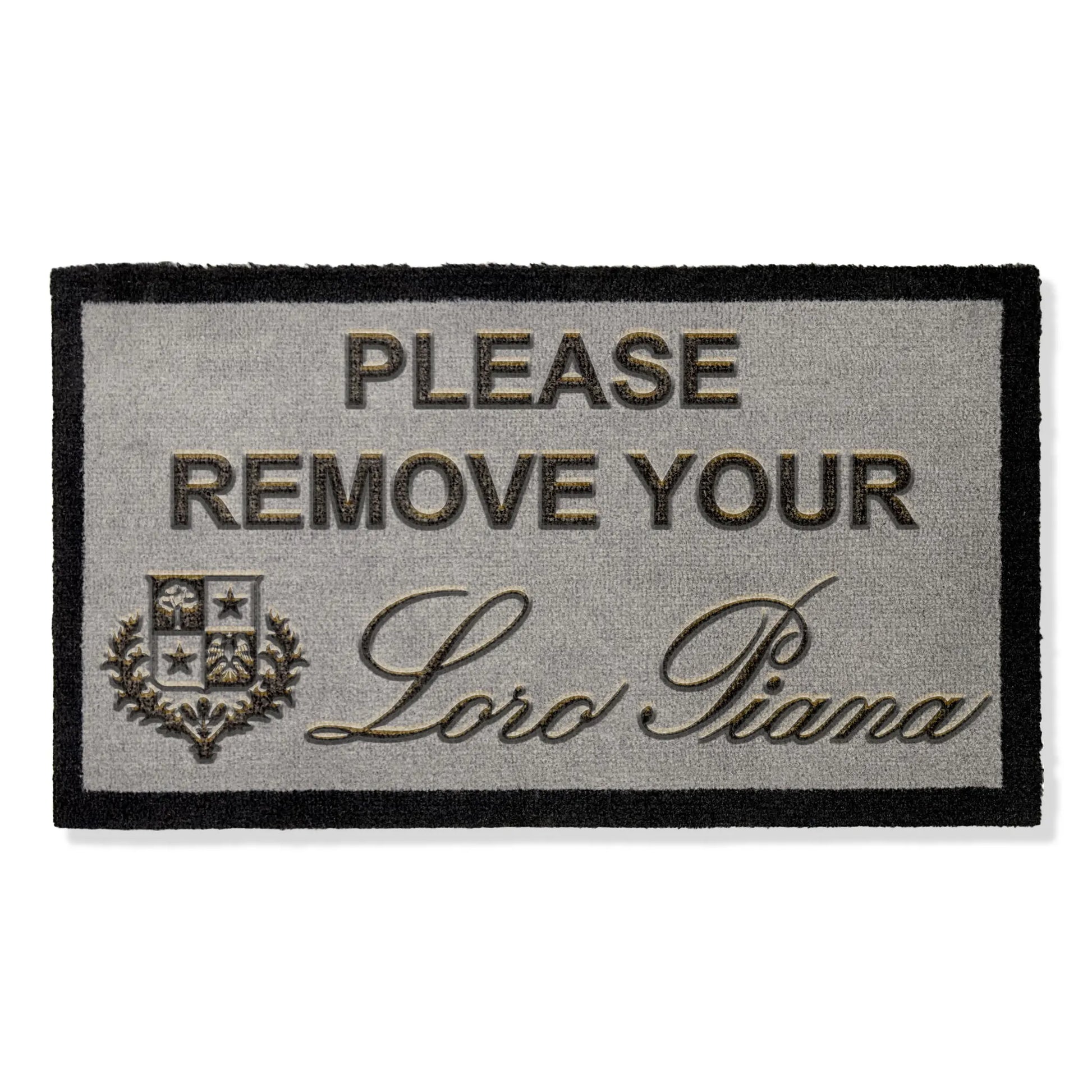 Loro Piana Light Grey Doormat 70 x 40cm