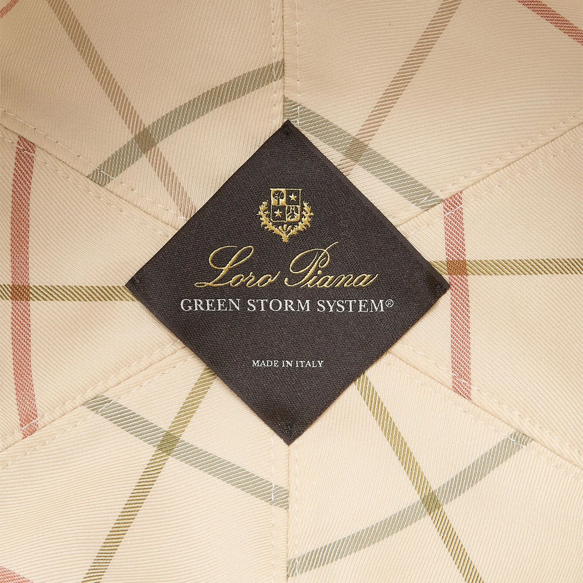 Loro Piana Microfibre Storm System Blurred Clouds Ivory Baseball Cap