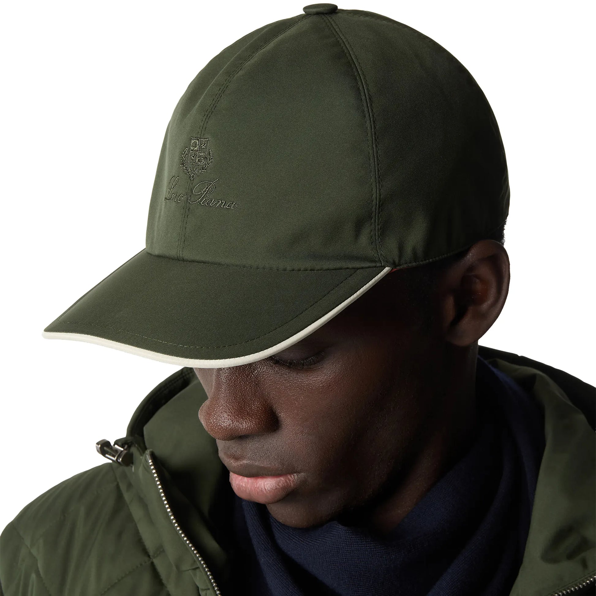 Loro Piana Microfibre Storm System Ireland Green Ivory Baseball Cap