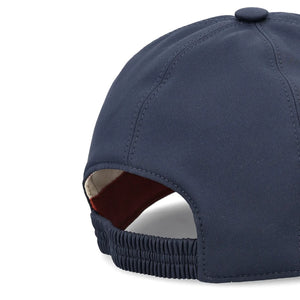 Loro Piana Microfibre Storm System Royal Navy Ivory Baseball Cap