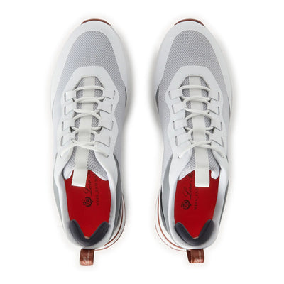 Loro Piana Week End Walk Frost Grey Linen Mesh Sneaker