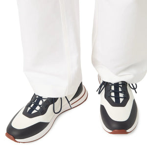 Loro Piana Week End Walk Frost White Sea Linen Mesh Sneaker