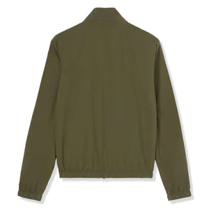 Loro Piana Windmate Storm System Dark Green Flannel Melange Bomber Jacket