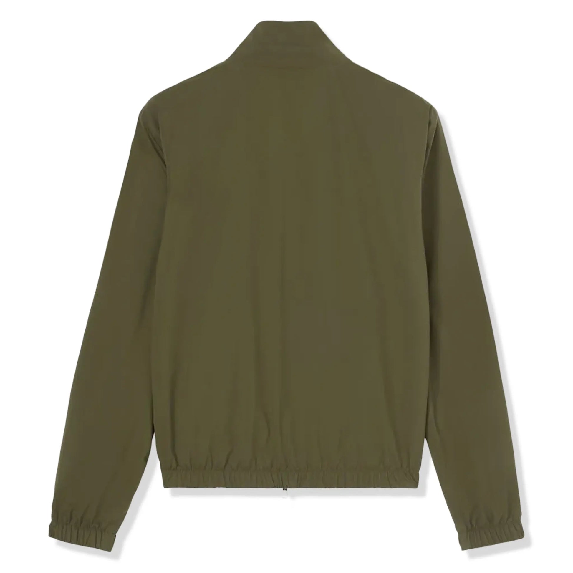 Loro Piana Windmate Storm System Dark Green Flannel Melange Bomber Jacket