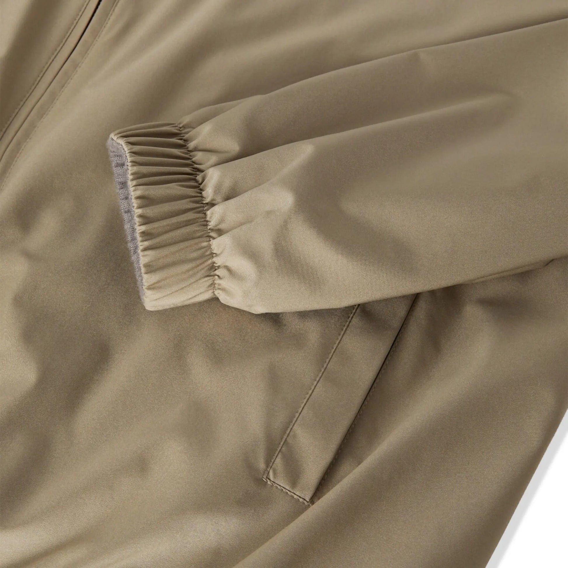 Loro Piana Windmate Storm System Tobacco Ermine Brown Bomber Jacket