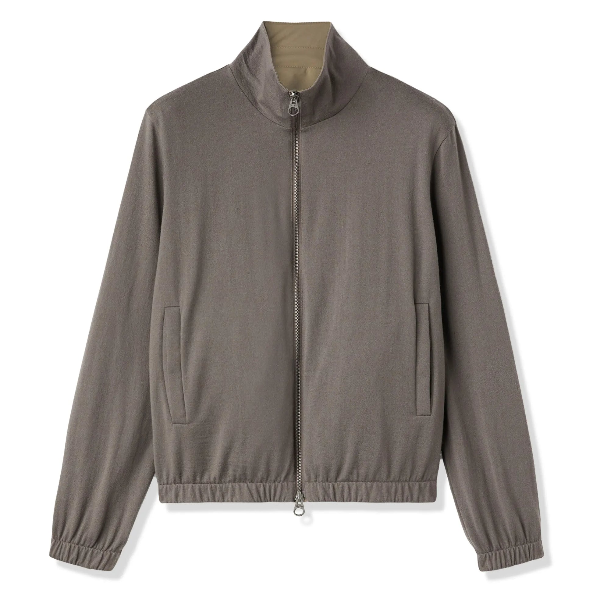 Loro Piana Windmate Storm System Tobacco Ermine Brown Bomber Jacket