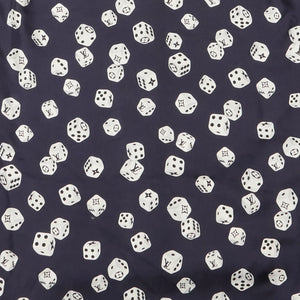 Louis Vuitton Dice Print Navy Silk Shirt