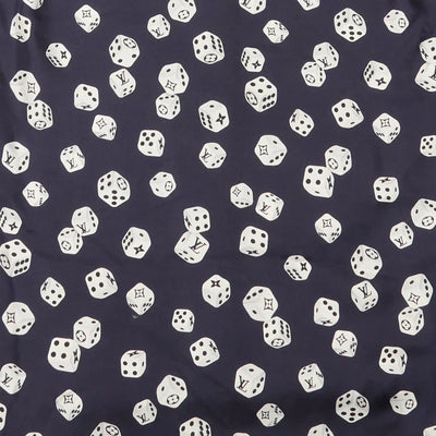 Louis Vuitton Dice Print Navy Silk Shirt
