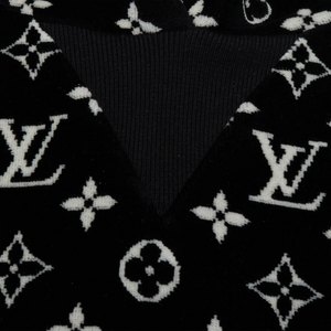 Louis Vuitton LV Monogram Oversized Black Hoodie