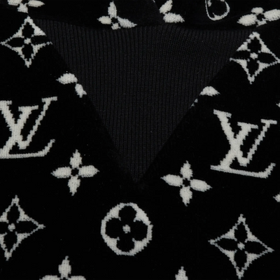 Louis Vuitton LV Monogram Oversized Black Hoodie