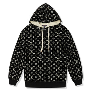 Louis Vuitton LV Monogram Oversized Black Hoodie
