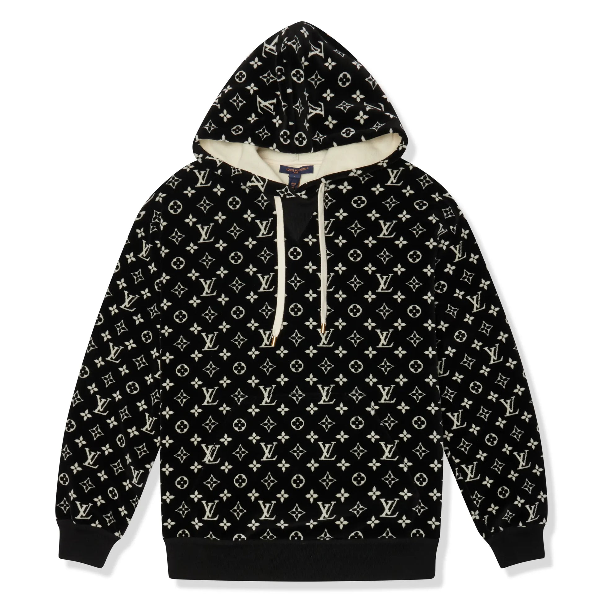 Louis Vuitton LV Monogram Oversized Black Hoodie