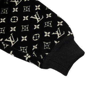 Louis Vuitton LV Monogram Oversized Black Hoodie